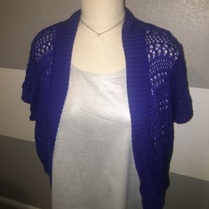 Blue Knit Cardigan
